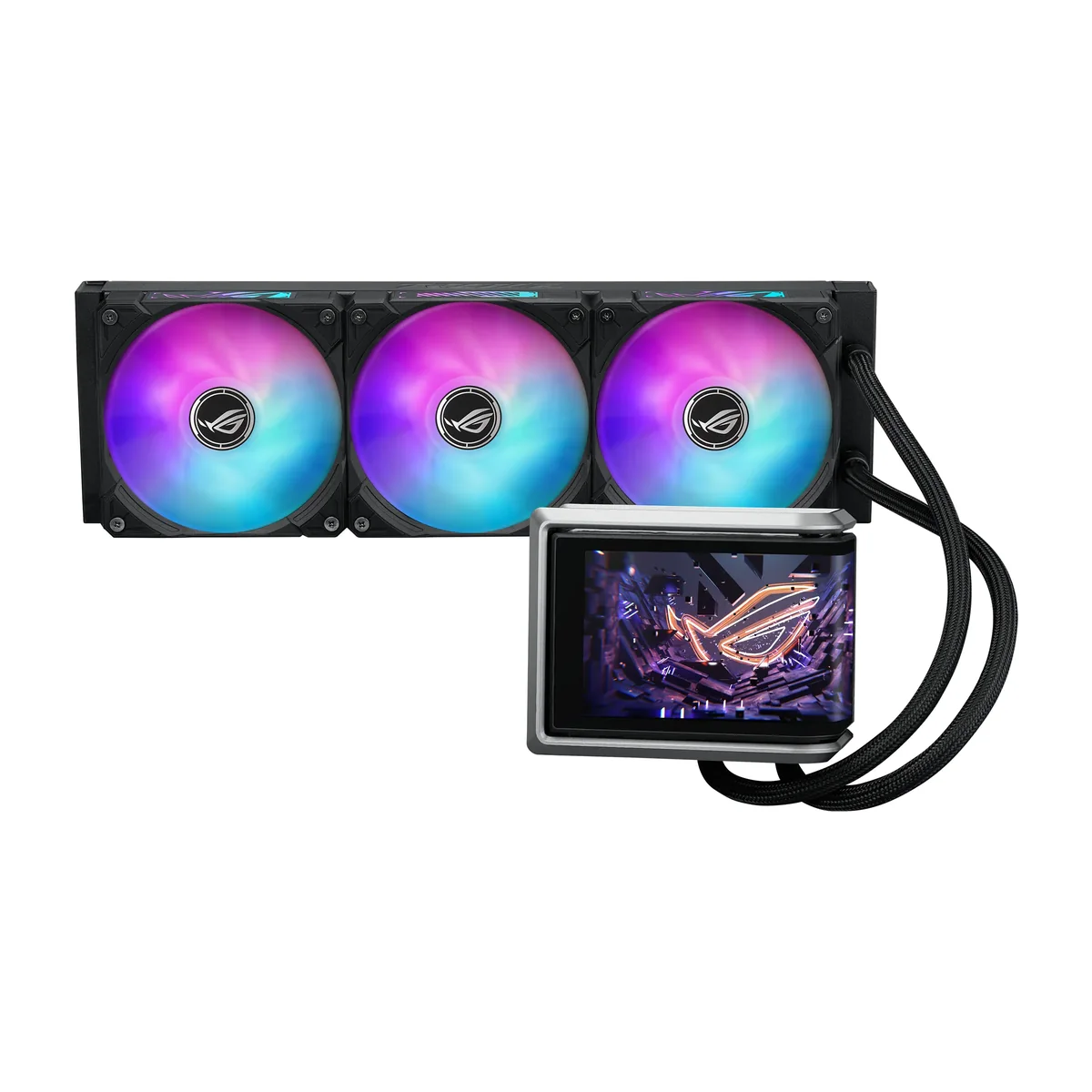 Asus ROG Ryuo IV 360mm ARGB -nestejäähdytin, musta