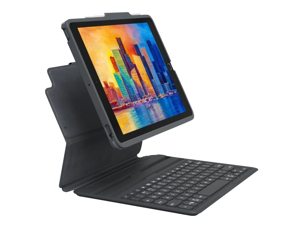 ZAGG Pro Keys, QWERTY, Pohjoismainen, Harmaa, Monivärinen, Langaton, Bluetooth